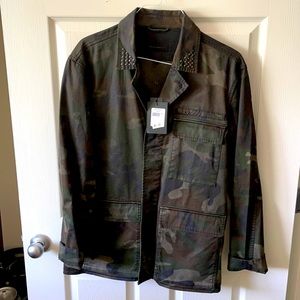 John Varvatos Men’s camouflage field jacket
